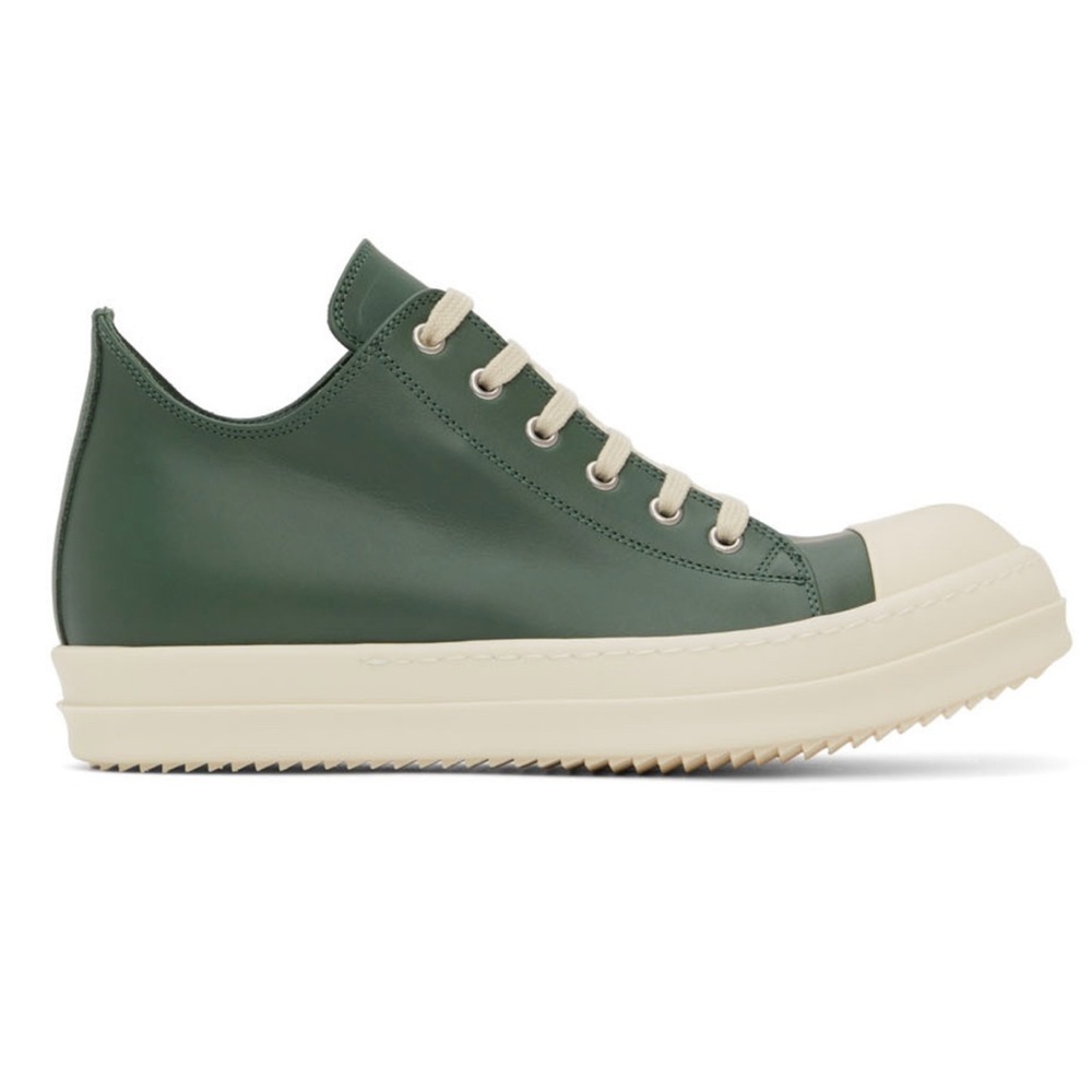 Rick Owens Blue Full Grain Low Sneakers